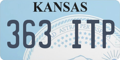 KS license plate 363ITP