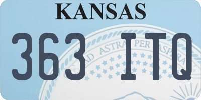 KS license plate 363ITQ