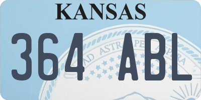 KS license plate 364ABL