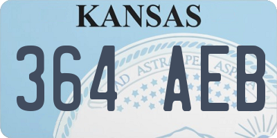 KS license plate 364AEB