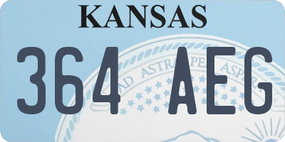 KS license plate 364AEG