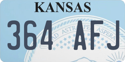 KS license plate 364AFJ