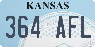 KS license plate 364AFL