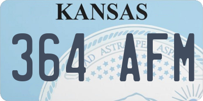 KS license plate 364AFM