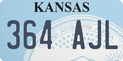 KS license plate 364AJL