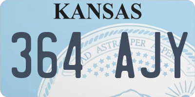 KS license plate 364AJY