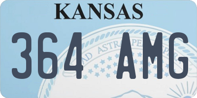 KS license plate 364AMG