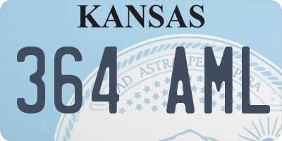 KS license plate 364AML