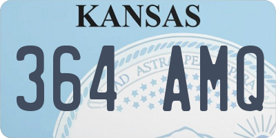 KS license plate 364AMQ