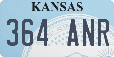 KS license plate 364ANR