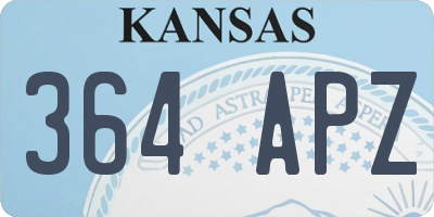 KS license plate 364APZ