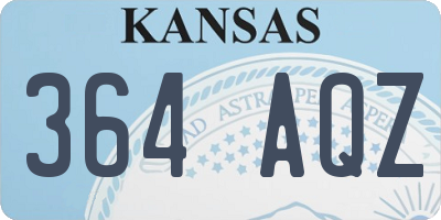 KS license plate 364AQZ