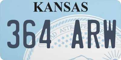 KS license plate 364ARW