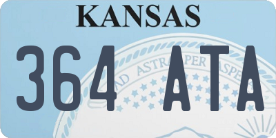 KS license plate 364ATA