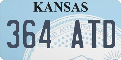 KS license plate 364ATD
