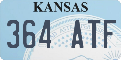 KS license plate 364ATF