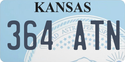 KS license plate 364ATN