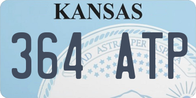 KS license plate 364ATP