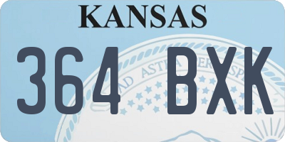 KS license plate 364BXK