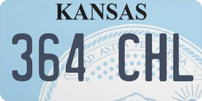 KS license plate 364CHL