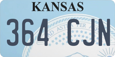 KS license plate 364CJN