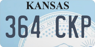 KS license plate 364CKP