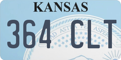 KS license plate 364CLT