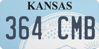 KS license plate 364CMB