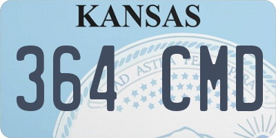 KS license plate 364CMD
