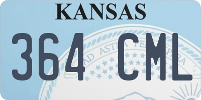 KS license plate 364CML