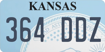 KS license plate 364DDZ