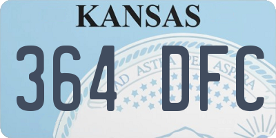 KS license plate 364DFC