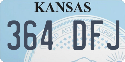 KS license plate 364DFJ