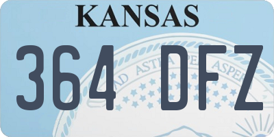 KS license plate 364DFZ