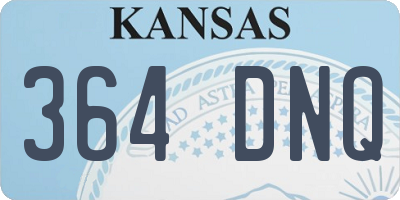 KS license plate 364DNQ