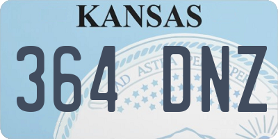 KS license plate 364DNZ