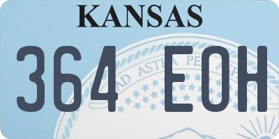 KS license plate 364EOH