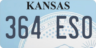 KS license plate 364ESO