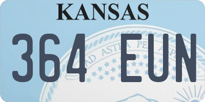 KS license plate 364EUN