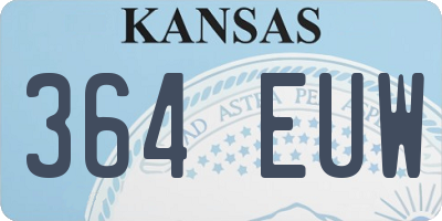 KS license plate 364EUW
