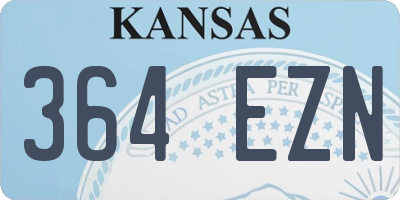 KS license plate 364EZN