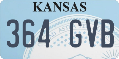 KS license plate 364GVB