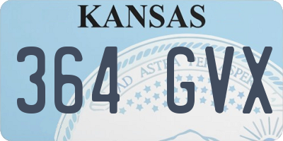 KS license plate 364GVX