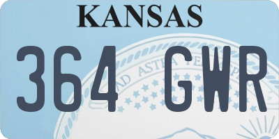 KS license plate 364GWR
