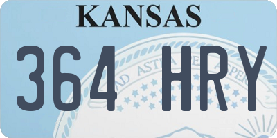 KS license plate 364HRY