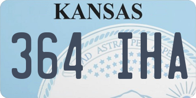 KS license plate 364IHA