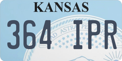 KS license plate 364IPR