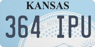 KS license plate 364IPU