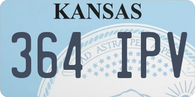 KS license plate 364IPV