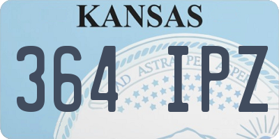 KS license plate 364IPZ